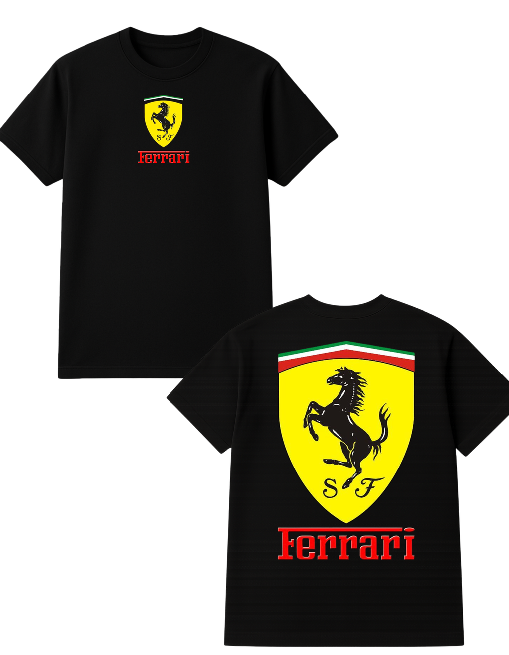 Ferrari Themed Oversized Tshirt- 100% Cotton || 240 Gsm French terry