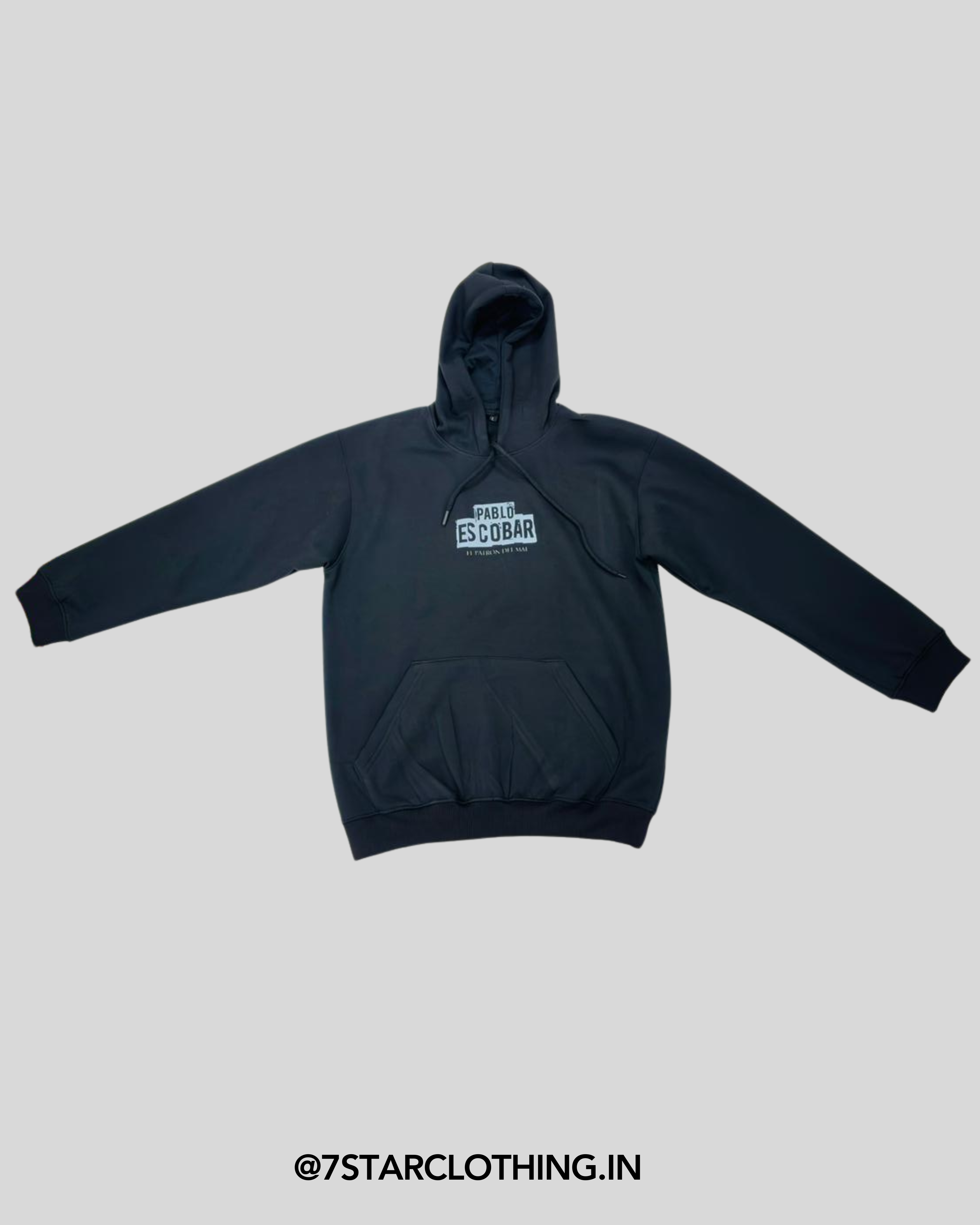 Pablo Escobar Themed Black color Hoodie in 100% cotton