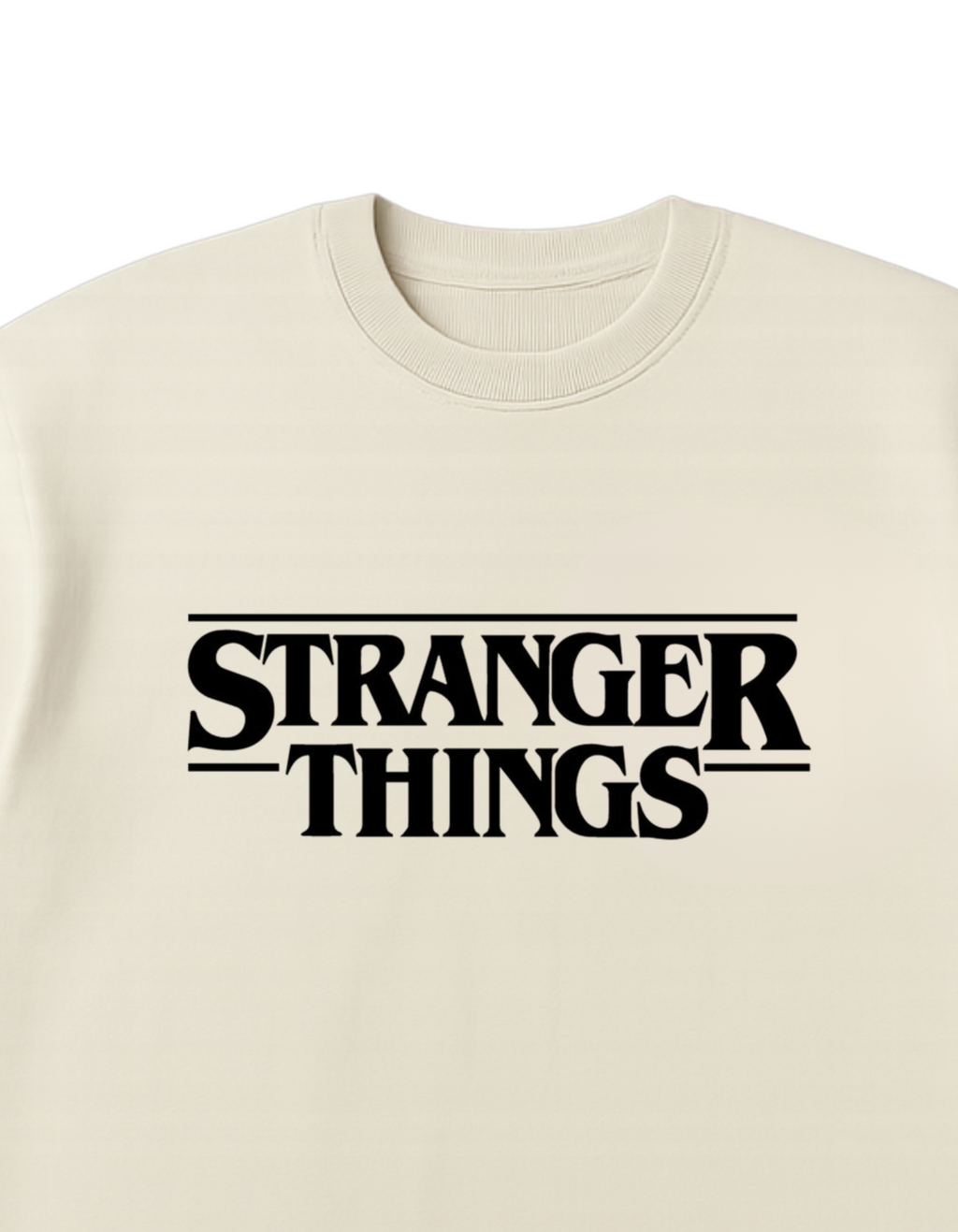 Stranger Things Themed Oversized Tshirt- 100% Cotton || 240 Gsm French terry