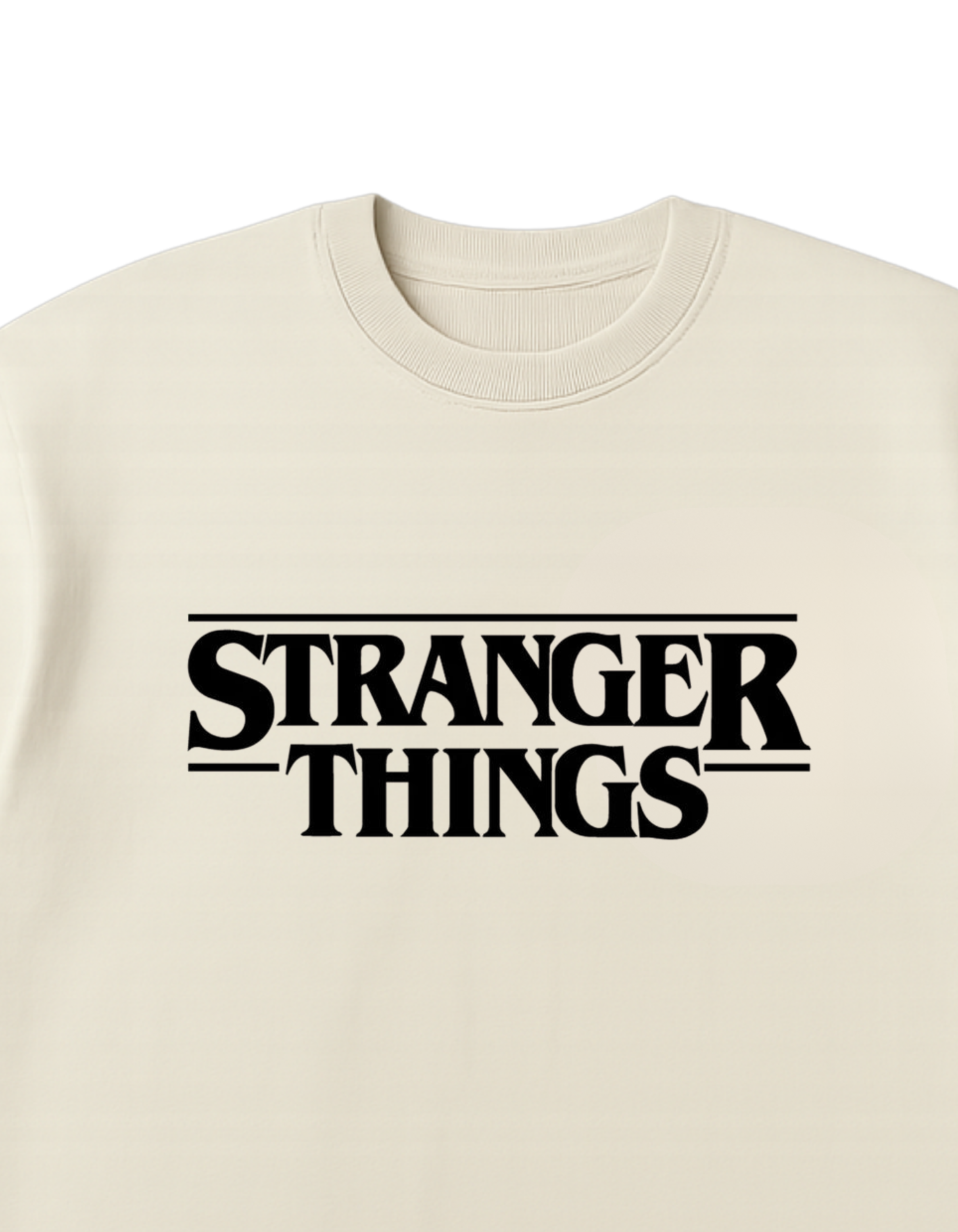 Stranger Things Themed Oversized Tshirt- 100% Cotton || 240 Gsm French terry