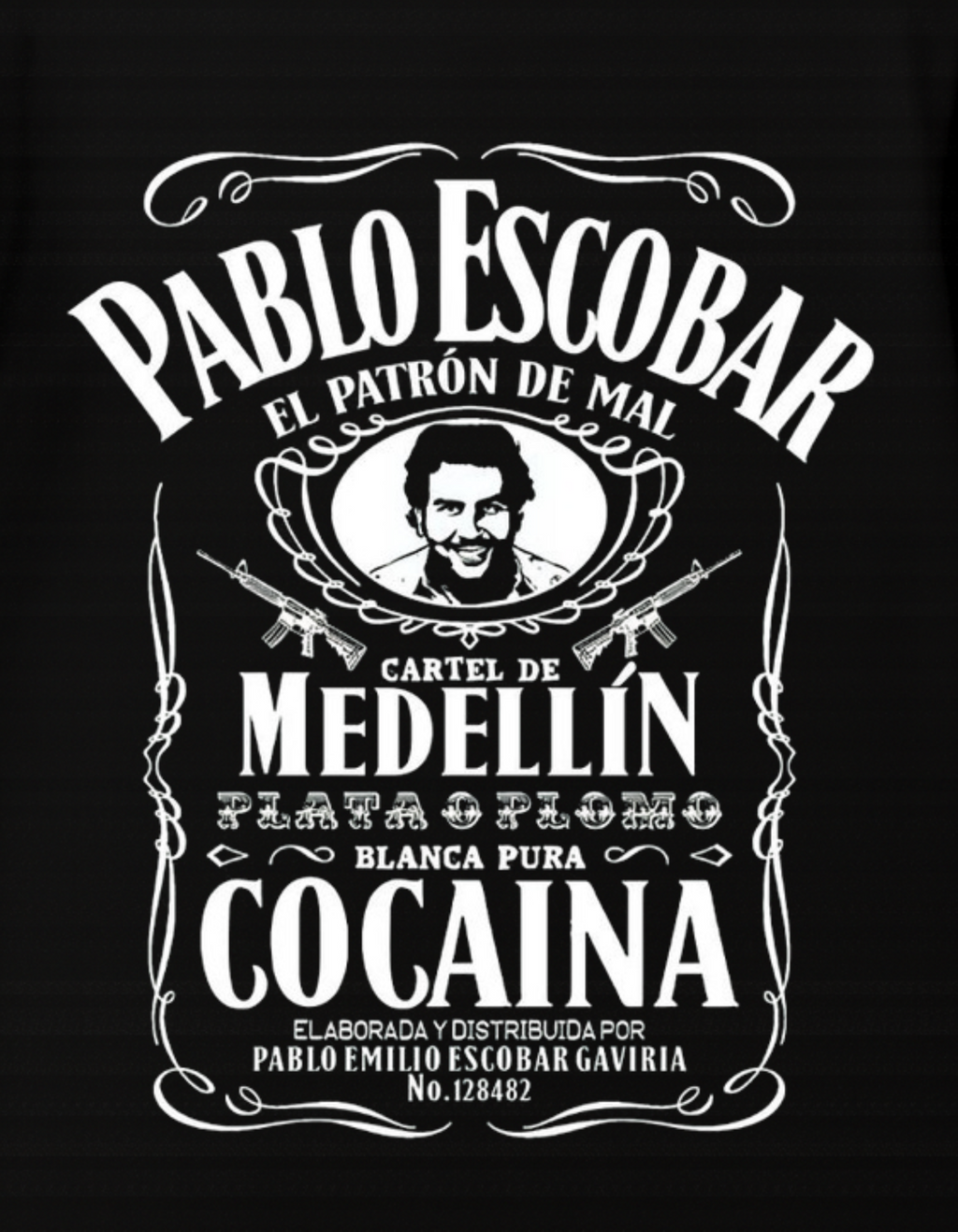 Pablo Escobar Themed Oversized Tshirt- 100% Cotton || 240 Gsm French terry