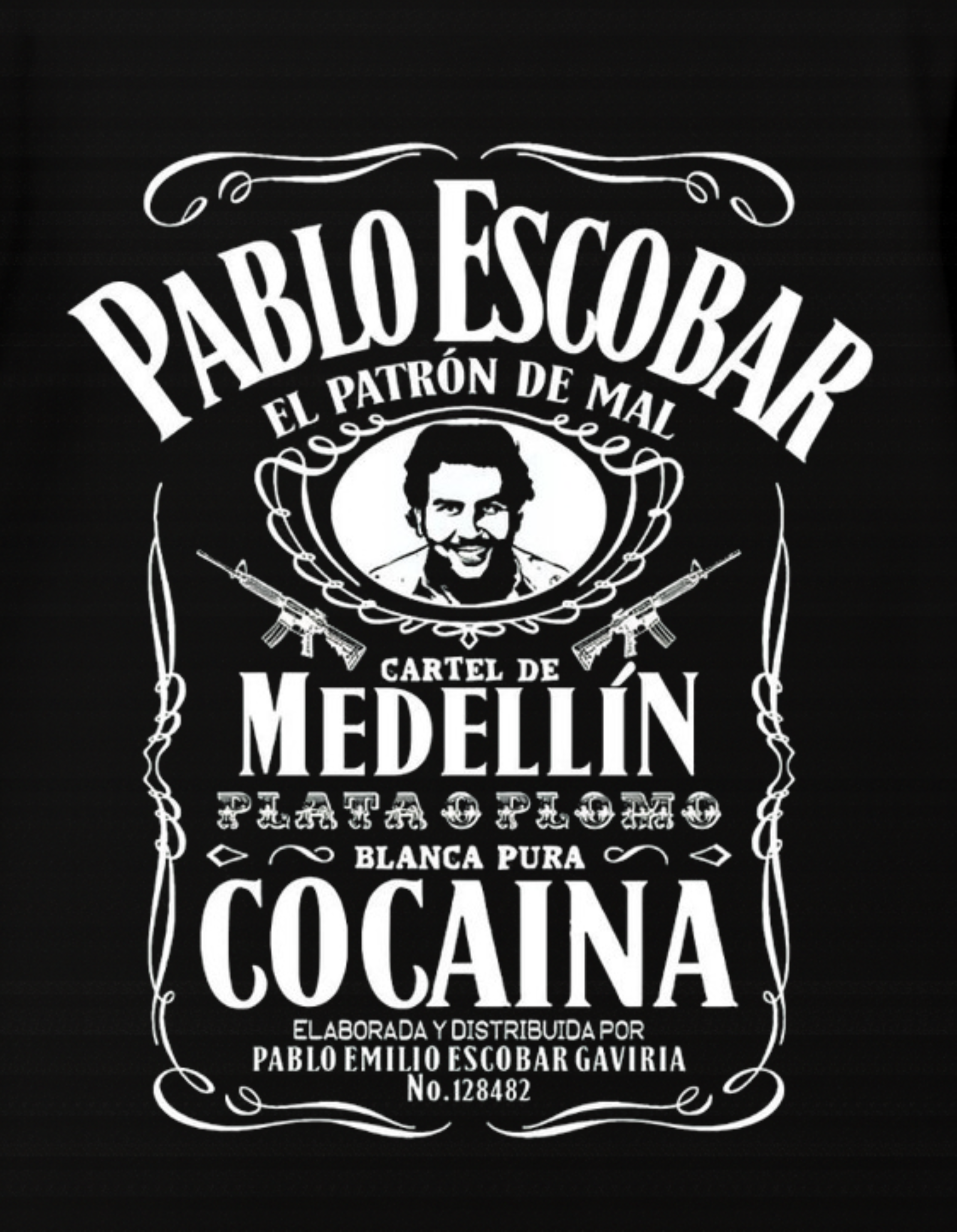Pablo Escobar Themed Oversized Tshirt- 100% Cotton || 240 Gsm French terry