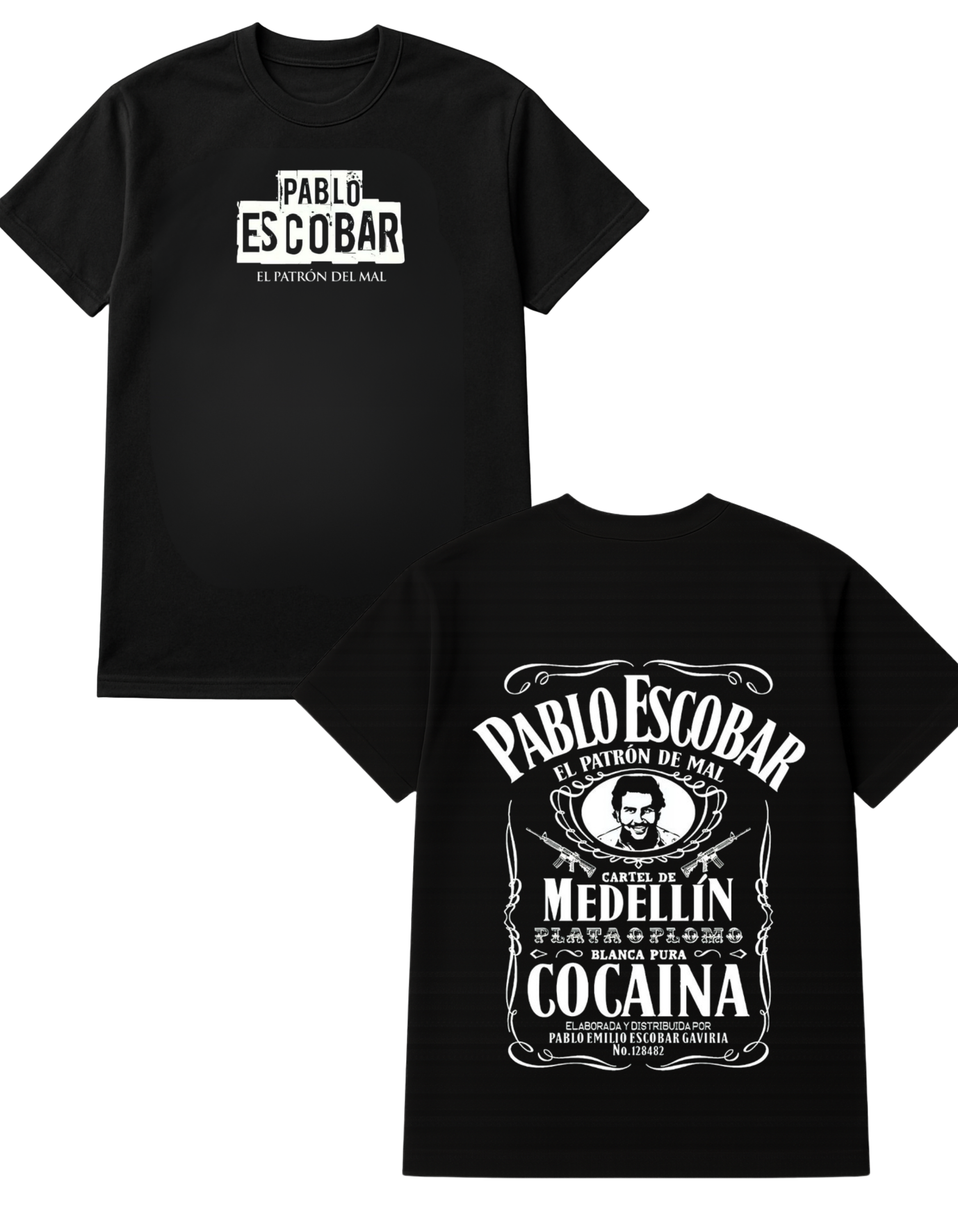 Pablo Escobar Themed Oversized Tshirt- 100% Cotton || 240 Gsm French terry
