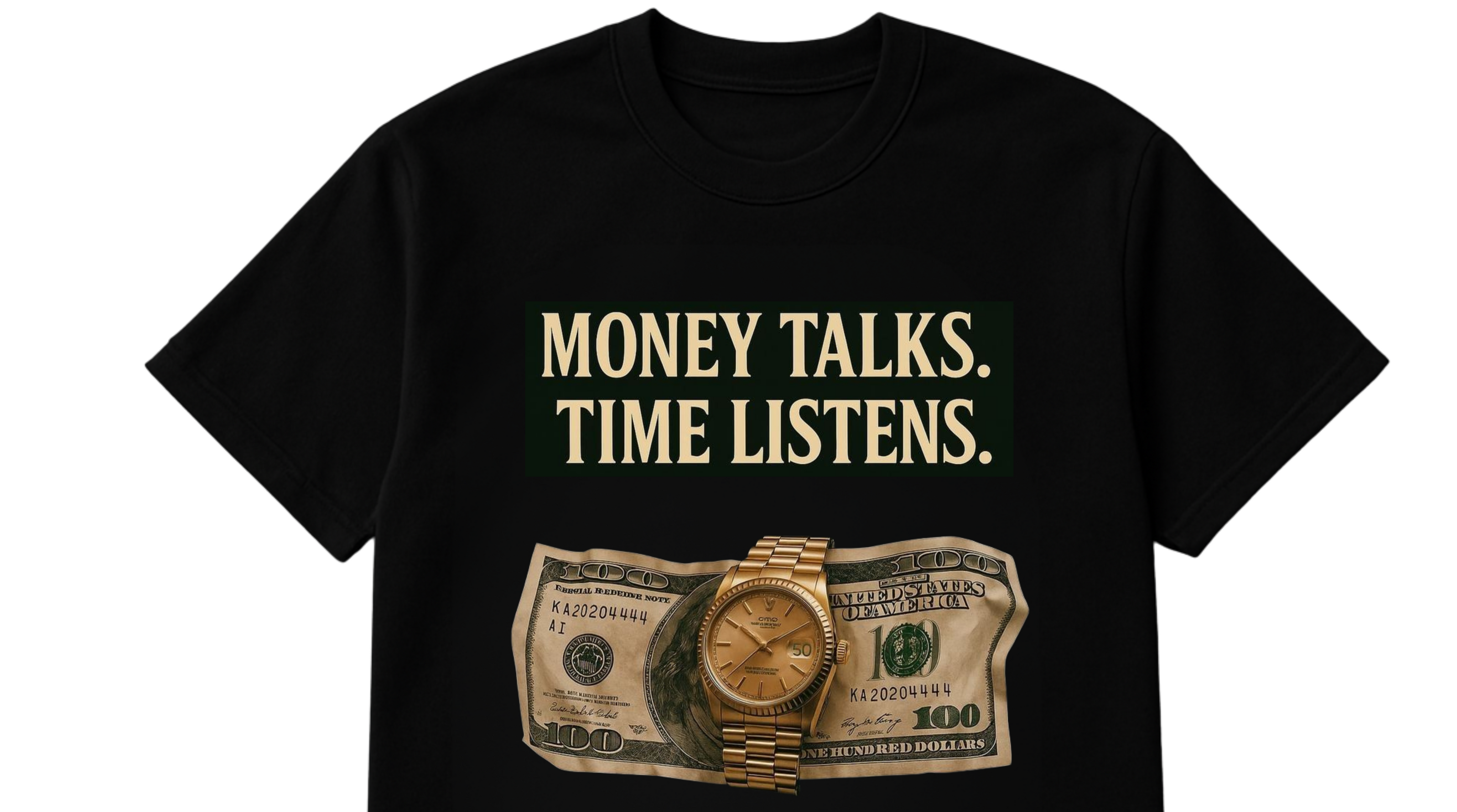 Money Talks Themed Oversized Tshirt- 100% Cotton || 240 Gsm French terry
