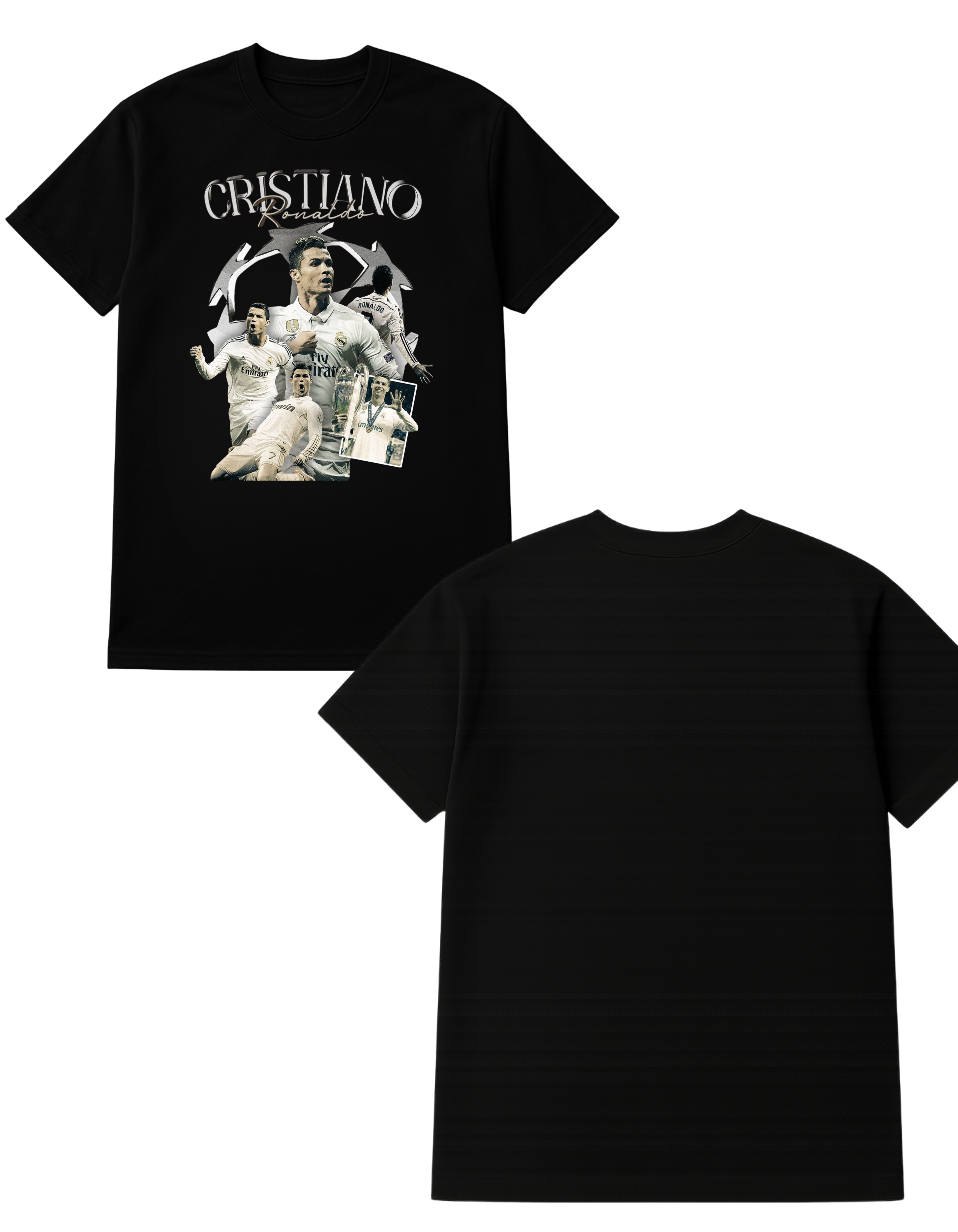 Cristiano Ronaldo Themed Oversized Tshirt- 100% Cotton || 240 Gsm French terry