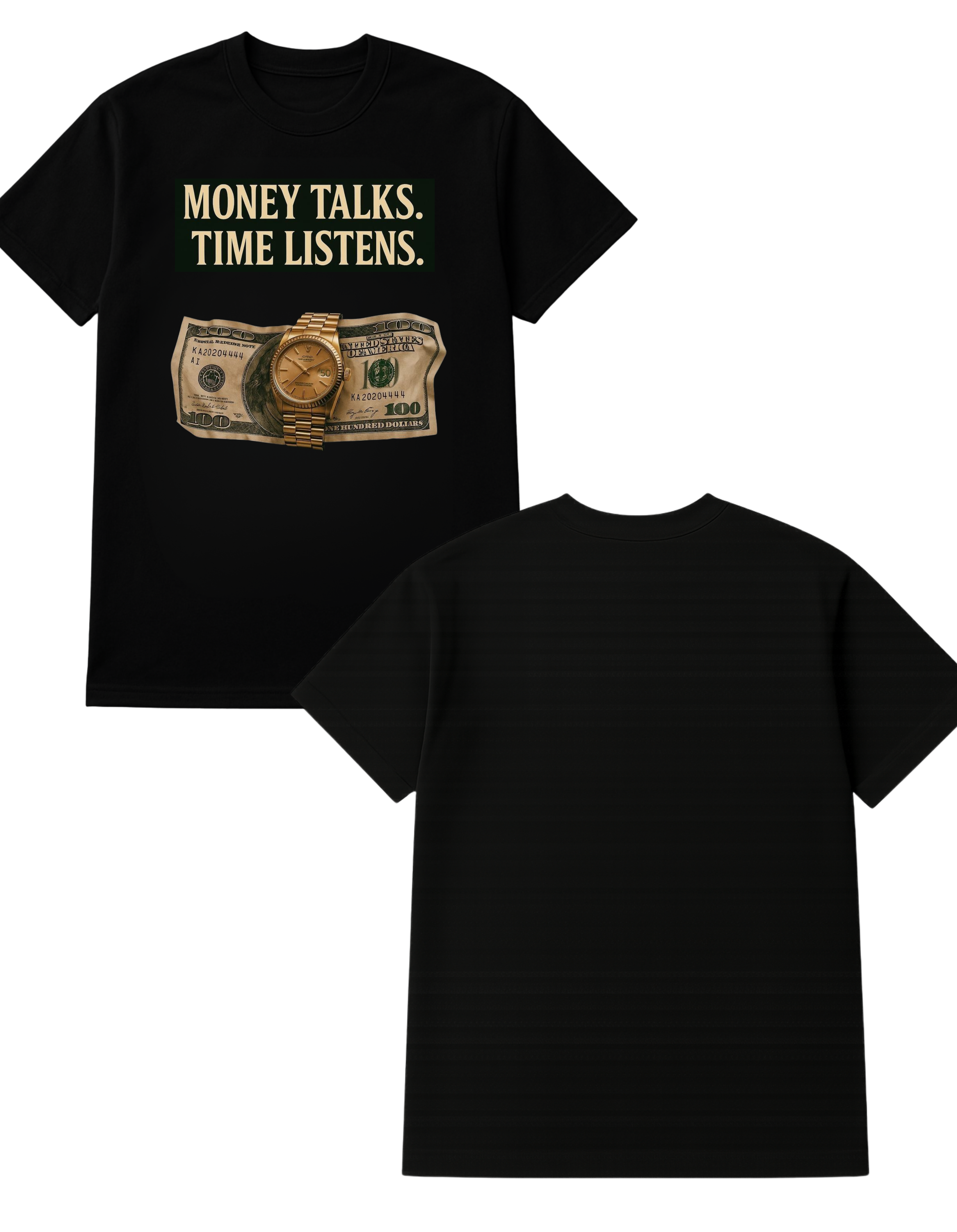 Money Talks Themed Oversized Tshirt- 100% Cotton || 240 Gsm French terry