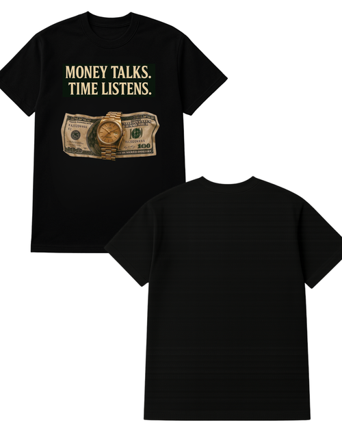 Money Talks Themed Oversized Tshirt- 100% Cotton || 240 Gsm French terry