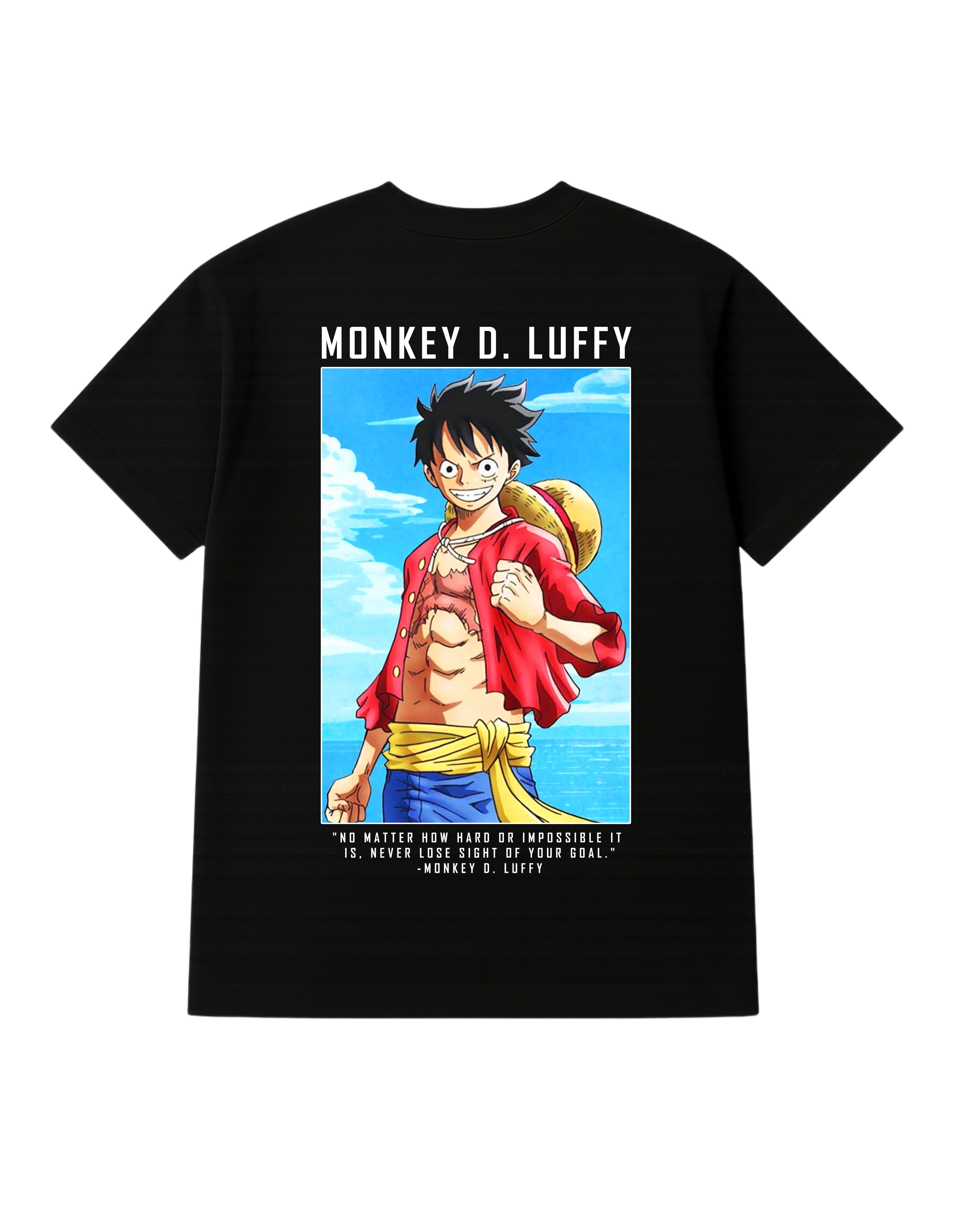 Monkey D. Luffy Themed Oversized Tshirt- 100% Cotton || 240 Gsm French terry