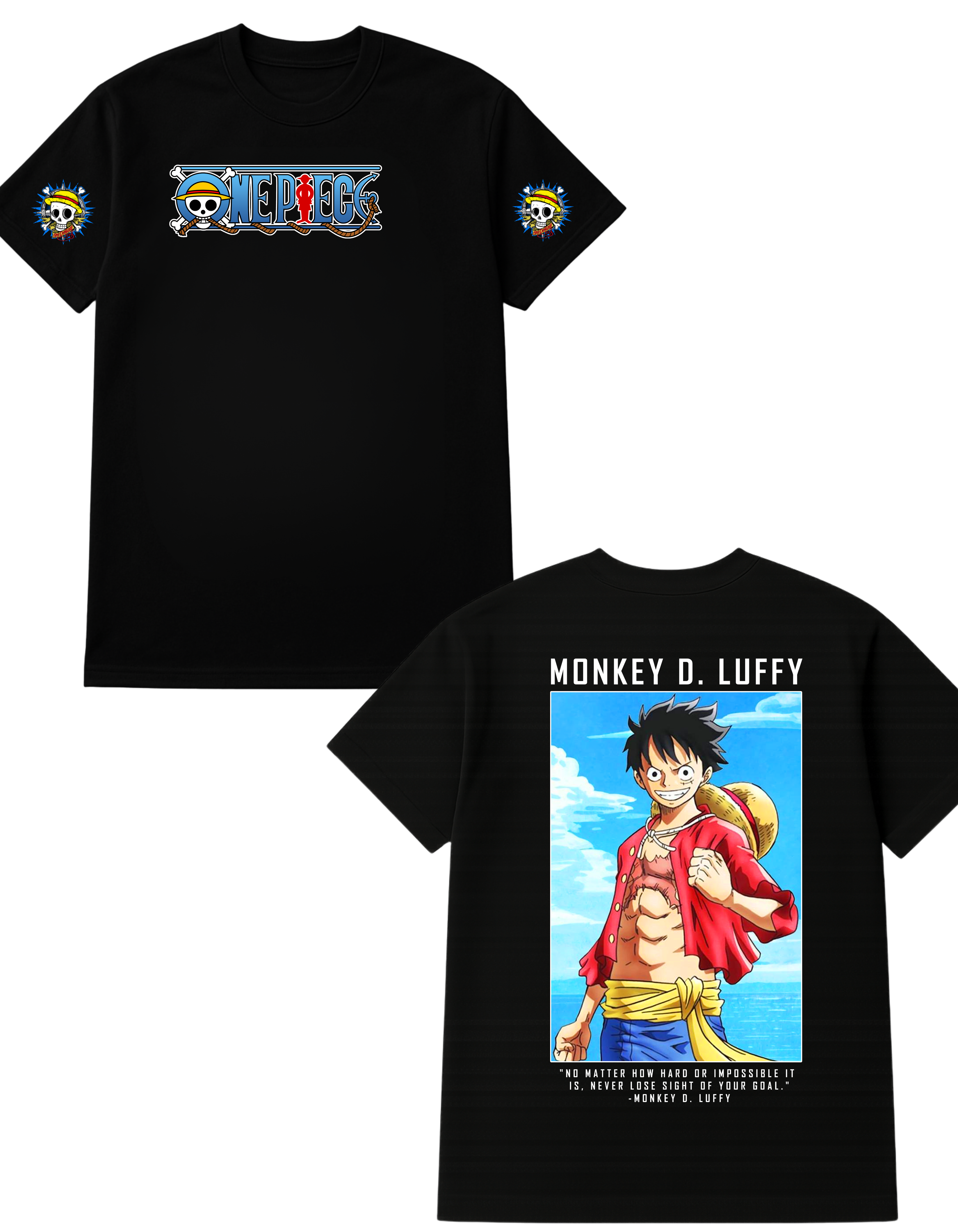 Monkey D. Luffy Themed Oversized Tshirt- 100% Cotton || 240 Gsm French terry