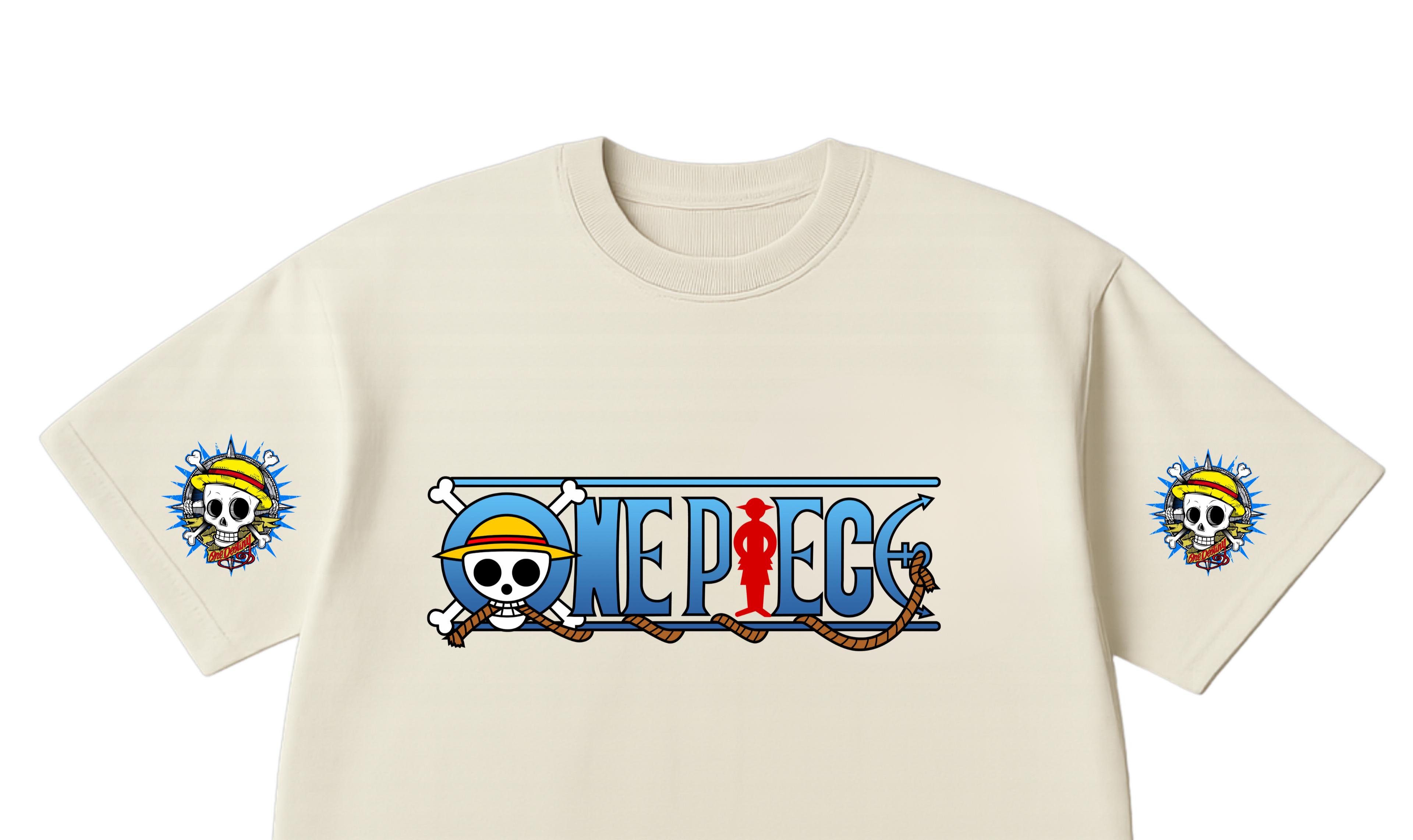 Monkey D. Luffy Themed Oversized Tshirt- 100% Cotton || 240 Gsm French terry