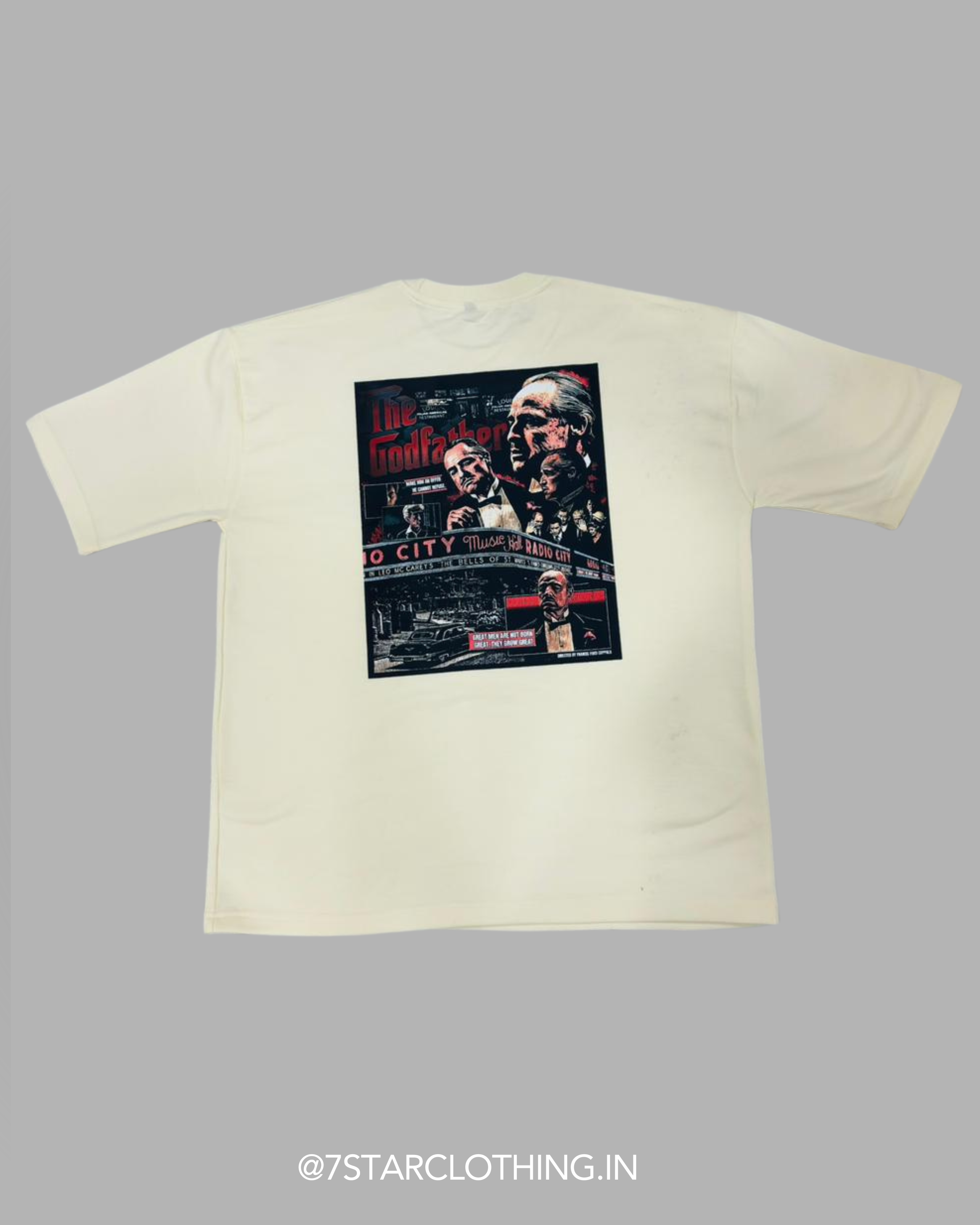 The GodFather Themed Oversized Tshirt- 100% Cotton