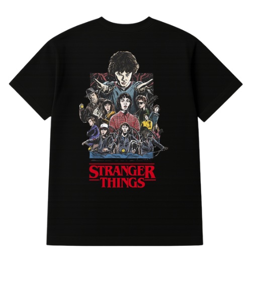 Stranger Things Themed Oversized Tshirt- 100% Cotton || 240 Gsm French terry