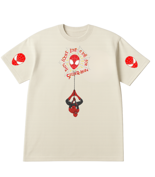 Spider-Man Themed Oversized Tshirt- 100% Cotton || 240 Gsm French terry