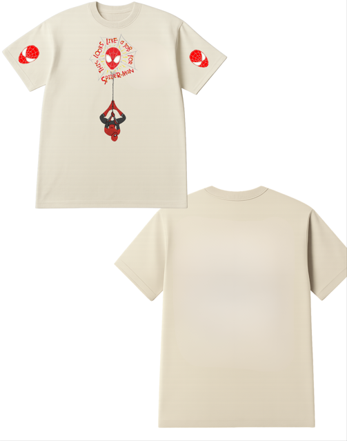 Spider-Man Themed Oversized Tshirt- 100% Cotton || 240 Gsm French terry