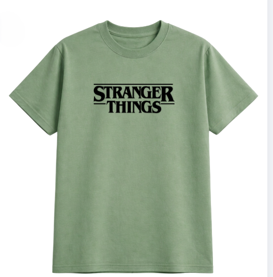 Stranger Things Themed Oversized Tshirt- 100% Cotton || 240 Gsm French terry