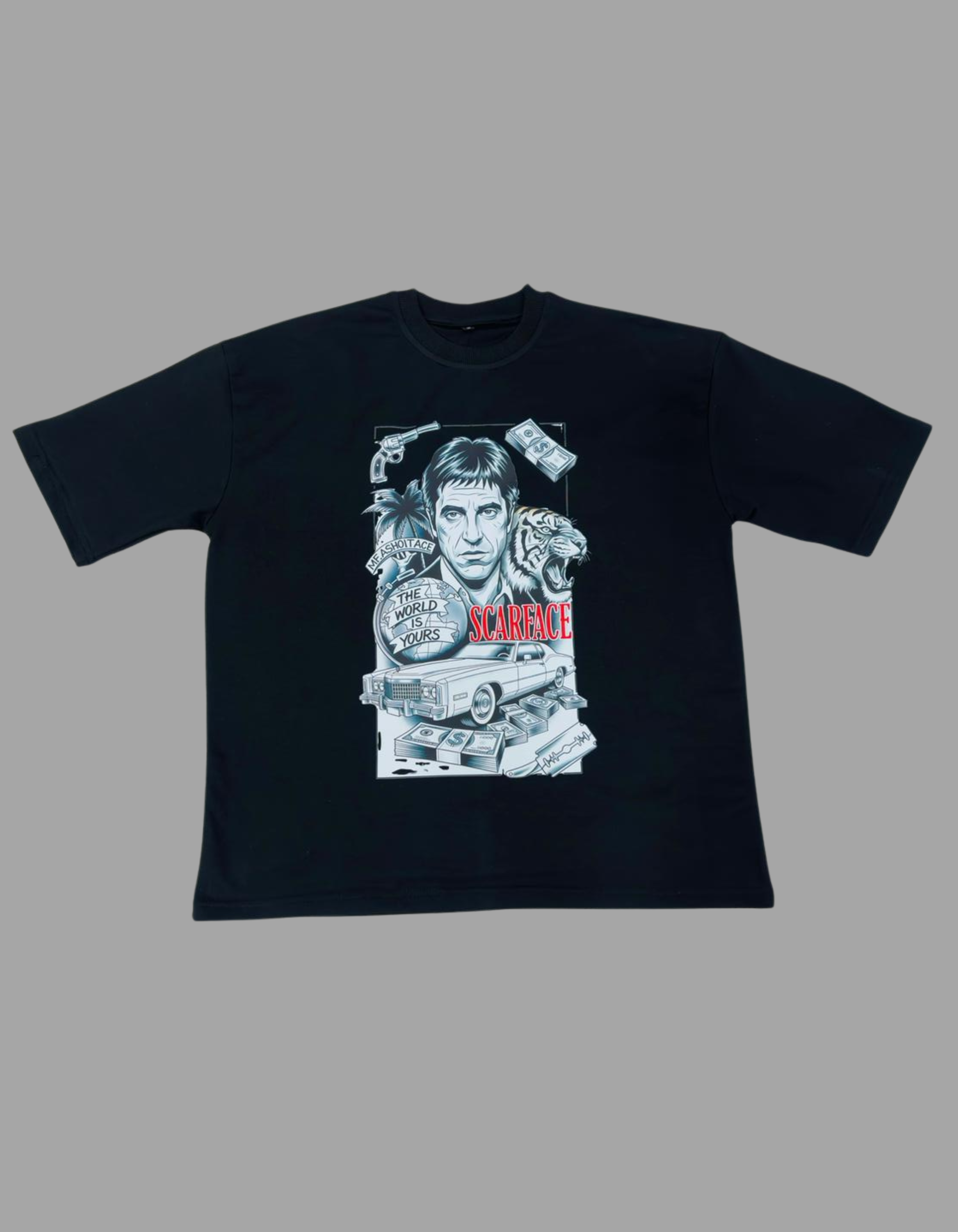 Scarface Themed Oversized Tshirt in 100% Cotton